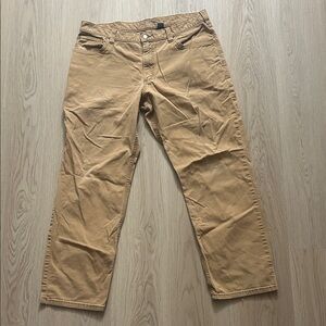 Y2K Carhartt Men's Khaki Chino workwear Pants tagged 36x30